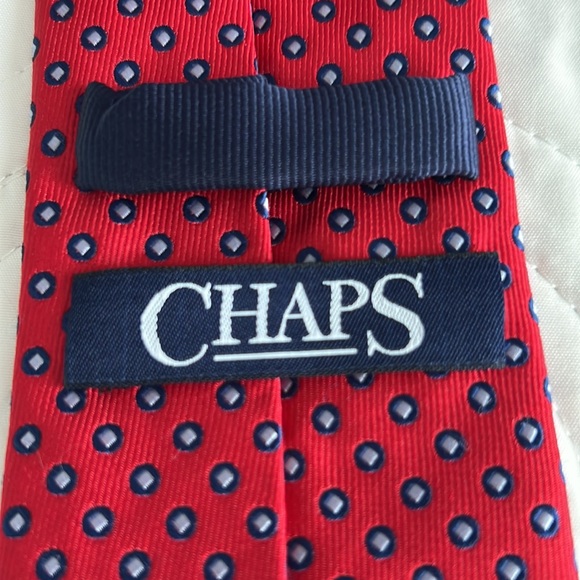 Chaps red/navy tie - Picture 2 of 3